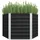 vidaXL Garten-Hochbeet verzinkter Stahl 129 x 129 x 77 cm anthrazit
