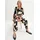 bonprix Jersey-Jumpsuit, schwarz, Gr.56/58 (3XL), graphisch bedruckter Jersey-Jumpsuit mit Knopfverschluss hinten am Ausschnitt