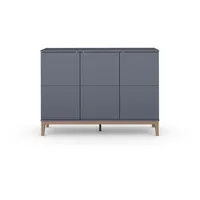 andas Sideboard »Maryd«, (1 St.), Kommode, Untergestell in Holzoptik, Breite 120 cm, grau