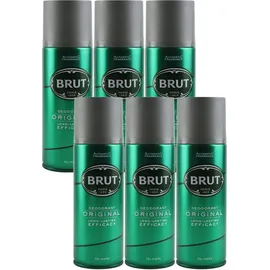 Brut Original Herren Deodorant 6 x 200 ml
