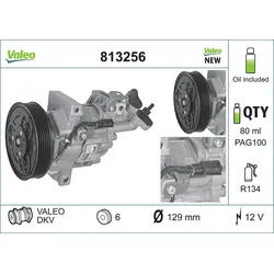 VALEO 813256 Kompressor, Klimaanlage VALEO ORIGINS NEW OE TECHNOLOGIE