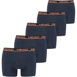 Head Basic Boxershorts Dunkelblau/Orange/Schwarz XXL 5er Pack
