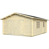 Palmako Roger 23.9m2 Gartenhaus mit Holztor natur (102498)