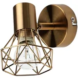 Licht-Erlebnisse Spot MIA Retro in Messing Metall Wohnzimmer