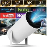 Mini-bluetooth-autoprojektor, Tragbar, 1080p-smart-videoprojektor, 4k Full Hd-unterstützung, Mit Wi-fi 6 Und Bluetooth 5.0
