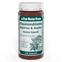 The Nutri Store Passionsblume Baldrian und Hopfen Nerven Kapseln 120 St.