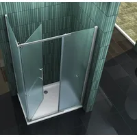 impex-bad Duschkabine ELLIPTO 120 x 80 x 195 cm ohne Duschtasse