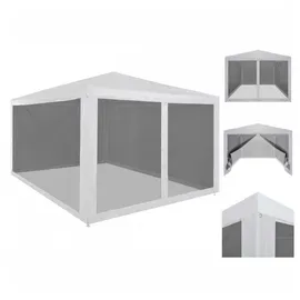 vidaXL Partyzelt mit 4 Mesh-Seitenwänden 4 x 3 m weiß/schwarz