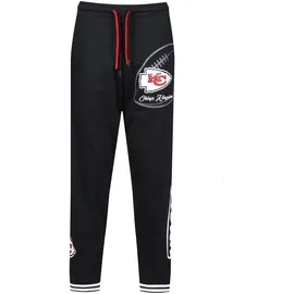 Recovered Sweathose "NFL Chiefs Kingdom", Herren, Gr. S, US-Größen, schwarz, 100% Baumwolle, bedruckt, lang, Hosen Sweathose, im lockeren Schnitt