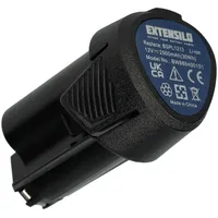 EXTENSILO Akku kompatibel mit Ryobi RCD12011L, RMT12011L, RRS12011L, R12DD-L13S,