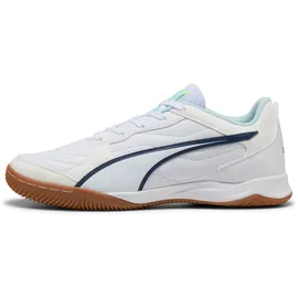 Puma Pressing IV Hallenschuhe Herren White/Aqua/Fizzy Light/Sea Glass 44,5