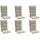 GO-DE Hochlehner Auflage 50 x 120 cm Creme 6 St.