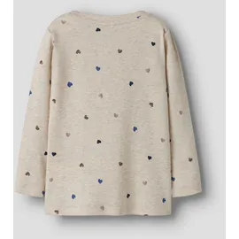 NAME IT Mädchen Nmfnutti Ls Top Noos, Peyote Melange, 122/128 cm - 122-128