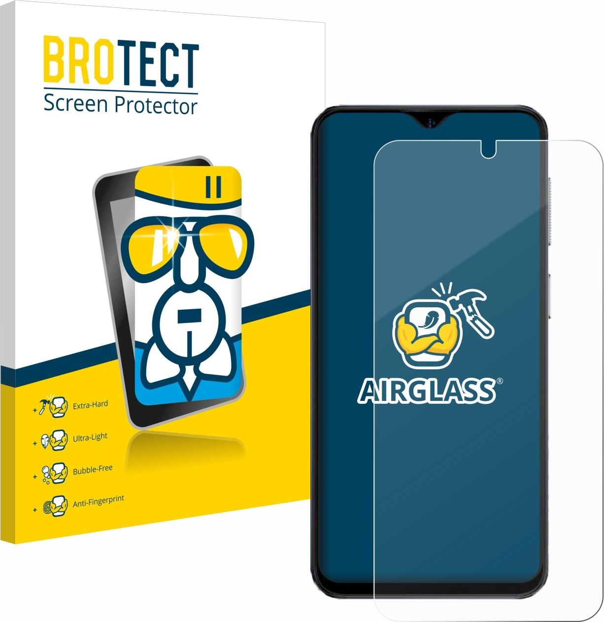 BROTECT AirGlass Panzerglasfolie (1 Stück, Xiaomi Redmi Note 15), Smartphone Schutzfolie