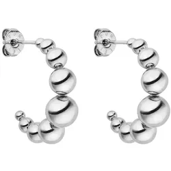 Purelei Ohrringe Bubbly in Bubble-Optik Silber Damen 