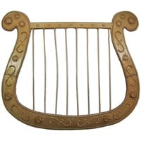 Harfe für Engel oder Troubadix Kostüm - Tolles Accessoire für Theater, Mottoparty oder Karneval