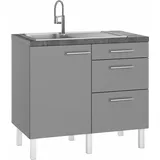 OPTIFIT Lilly Elektrokochfeld links grau