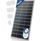 Solarpanel Monokristallin - 3er, 150 W, 18 V für 12 V Batterien, Photovoltaik, Ladekabel, Silizium - Solarzelle, Solaranlage für Wohnwagen, Camping