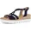 Plateau-Sandaletten Damen Blau 35