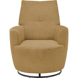 Set One by Musterring Relaxsessel "SO 1450", gelb (honey gelb gct 95), B:80cm H:96cm T:88cm, Luxus-Microfaser (Chenille)100% Polyester, SET ONE BY MUSTERRING, Sessel, Relaxsessel, mit Dreh- und Wippfunktion, wahlweise mit Hocker erhältlich