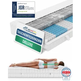 AM Qualitätsmatratzen 3D Deluxe Taschenfederkernmatratze 180 x 200 cm H3