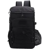 TOMSHOO Wasserdichter Kühlrucksack, 36 L (bis zu 55 L), 10 Mm Isolierung, 900D-Gewebe, Schwarz, für Camping und Wandern (Schwarz)