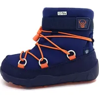 Affenzahn Witty Snowboot Elephant Kinderschuhe Jungen Stiefel Klett Blau, Schuhgröße:24 EU - Blau - 24