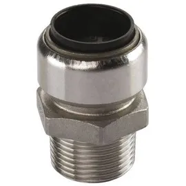 Seppelfricke Tectite Edelstahl Steckfitting Übergangsverschraubung Außengewinde 28 mm - 1" Dvgw