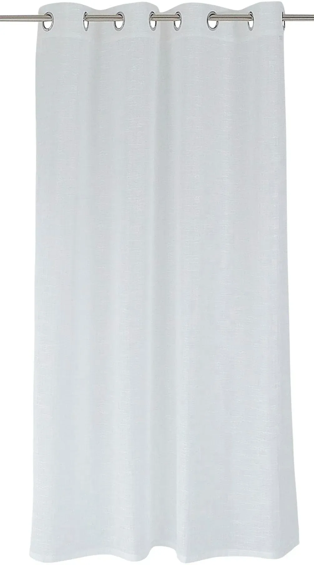 Gardine HEINE HOME Gr. 4, weiß (sanftes weiß), B:140cm H:245cm, Polyester, Gardinen, Gardine