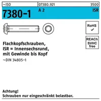 Hörger & Geßler ISO 7380-1 Flachkopfschraube A 2 M