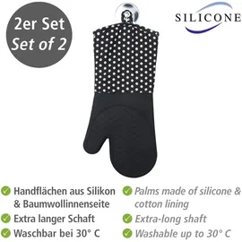 Wenko Topfhandschuhe Silikon Schwarz 1 Paar