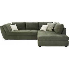 Jockenhöfer Eckcouch Polyester 3-Sitzer Grün