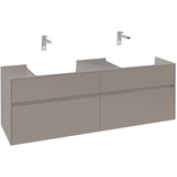 Villeroy & Boch Collaro Waschtischunterschrank | für 2 Aufsatzecken | Breite 1600 mm##Für Collaro 4A1840 (D: mm) Ohne .. C05200MS