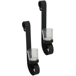 Wandkerzenhalter 2er Set Teelichthalter Deko