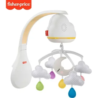Fisher-Price Traumhaftes Wolken-Mobile & Spieluhr (Licht, Musik, Geräuschsensor)