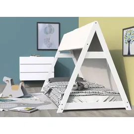 Weber Industries Hausbett TIPI 90 x 200 cm Fichte/Linde weiß