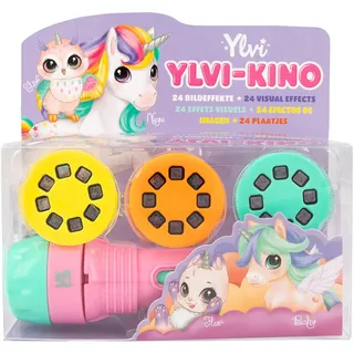 depesche ylvi and the minimoomis Depesche 12905 Ylvi Taschenlampe mit Bildeffekten, handliche Lampe, projiziert verschiedene Einhorn-Motive, inkl. Batterien