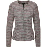 GOLDNER Kurzgröße: Jerseyblazer mit Glanzakzenten in bunt / gemustert), | Gr.: 21