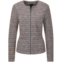 GOLDNER Kurzgröße: Jerseyblazer mit Glanzakzenten in bunt / gemustert), | Gr.: 21