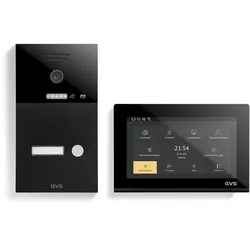 GVS - 1-Familienhaus IP Video Türsprechanlage AVS1284A - Mit 1x7 Zoll Monitor, App, HD-Kamera & Türöffner Funktion