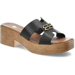Schwarze Flip-Flops Armodo Absatzschuhe, 39