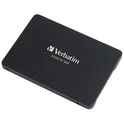 Verbatim Vi550 S3 SSD interne SSD (128GB) 2,5″ 560 MB/S Lesegeschwindigkeit, 430 MB/S Schreibgeschwindigkeit, SATA III, 7 mm, 3D NAND-Technologie schwarz