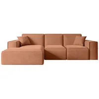altdecor Ecksofa Rosa, Textil, 6-Sitzer, L-Form Corner Sofa Bett Eckcouch Couch Wohnlandschaft Cauchsofa SERRA-L - Couches, Wohnlandschaften, Ecksofas