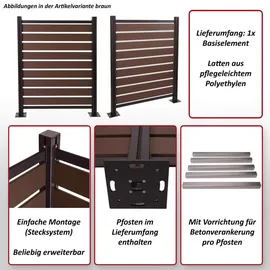 MCW Mülltonnenverkleidung MCW-K57 130 x 110 x 6 cm hellbraun