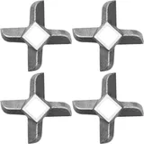 Fleischwolf Klinge, Professionelle Kreuzform Messer aus Edelstahl Küche Lebensmittel Fleischwolf Ersatz, Ersatzteil Messer Cutter für Schleifmaschinen Küche Lebensmittel Fleischwolf Brecher (#10)
