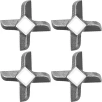 Fleischwolf Klinge, Professionelle Kreuzform Messer aus Edelstahl Küche Lebensmittel Fleischwolf Ersatz, Ersatzteil Messer Cutter für Schleifmaschinen Küche Lebensmittel Fleischwolf Brecher (#10)