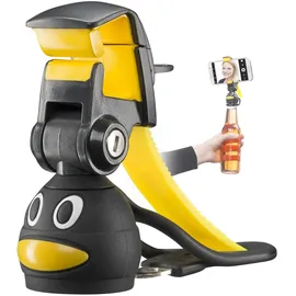 Mantona Selfie Bottle Mount Pinguin schwarz/gelb (21236)