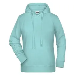 Damen Kapuzensweatshirt 8023, Gletscher-melange, Größe 3XL - Gletscher-melange - 3XL