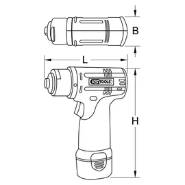 KS Tools Akku-Schleifmaschine (515.3550)