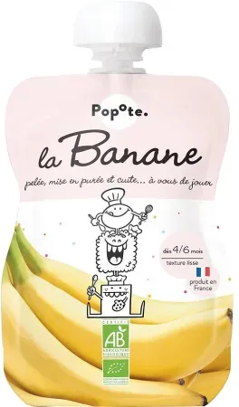 Popote Quetschie Banane Ab 4/6 Monaten Bio 120g